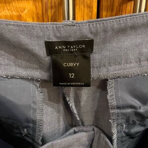 Ann Taylor Factory Curvy Pants - Light Blue 12